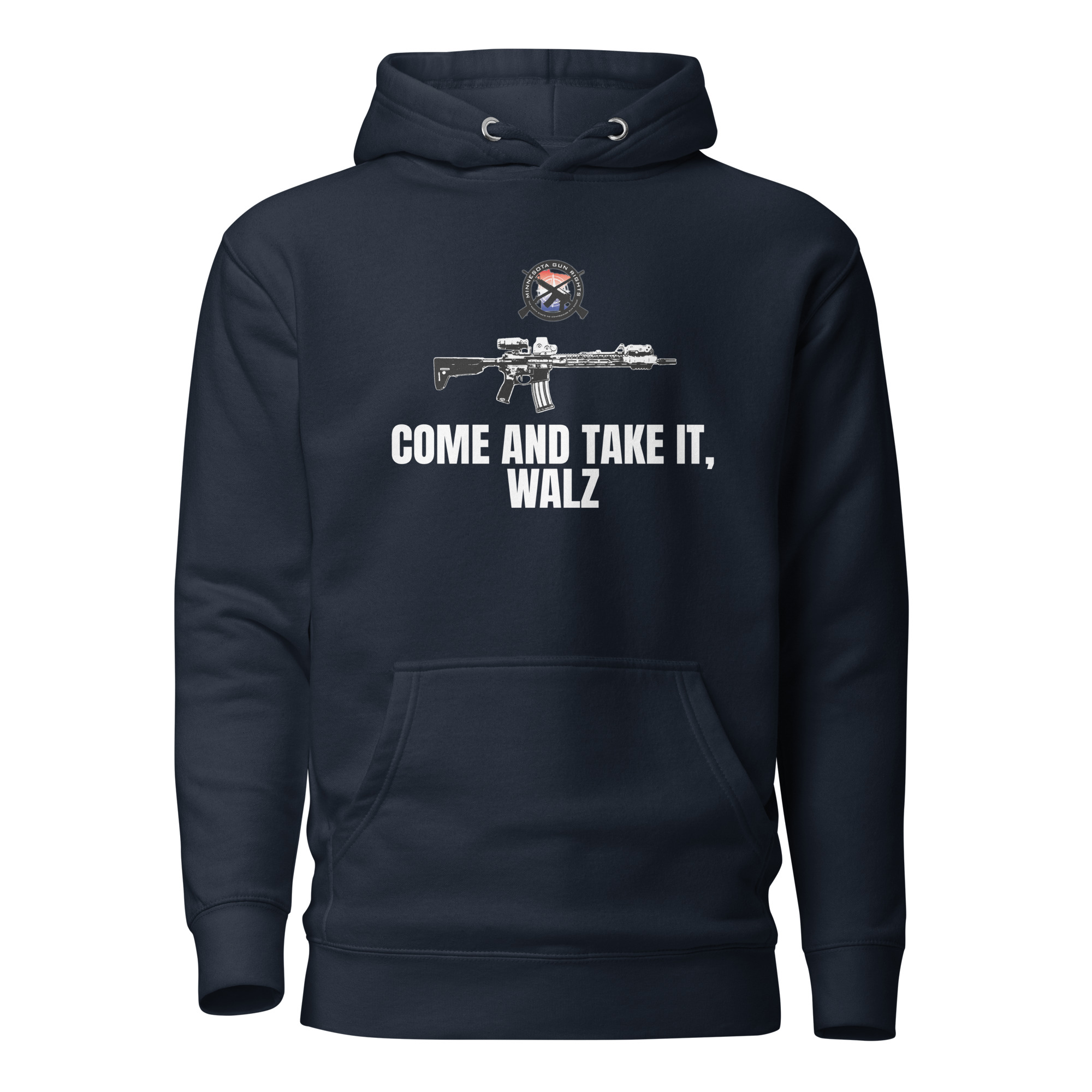 Come and Take it Walz - White Text - Hoodie - Image 3