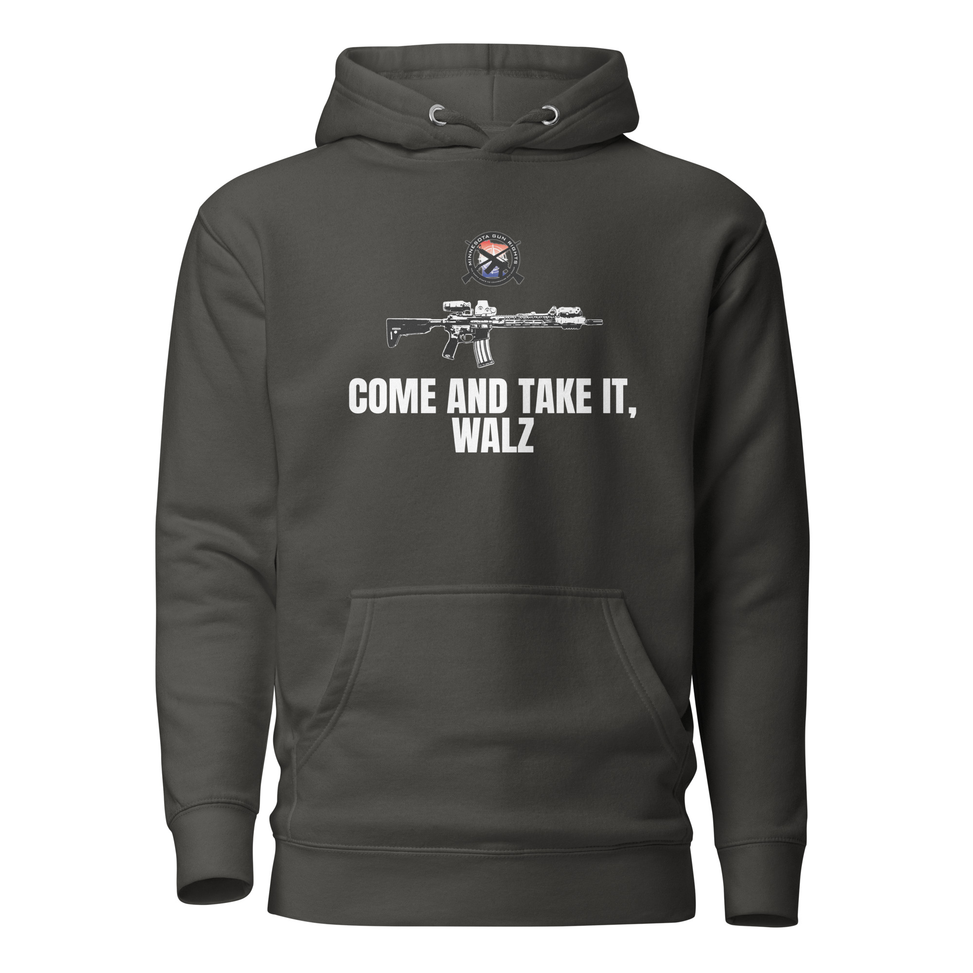 Come and Take it Walz - White Text - Hoodie - Image 5