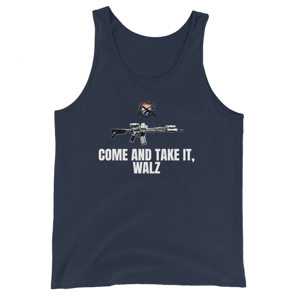 Come and Take it Walz - White Text - Men's Tank Top - Image 2