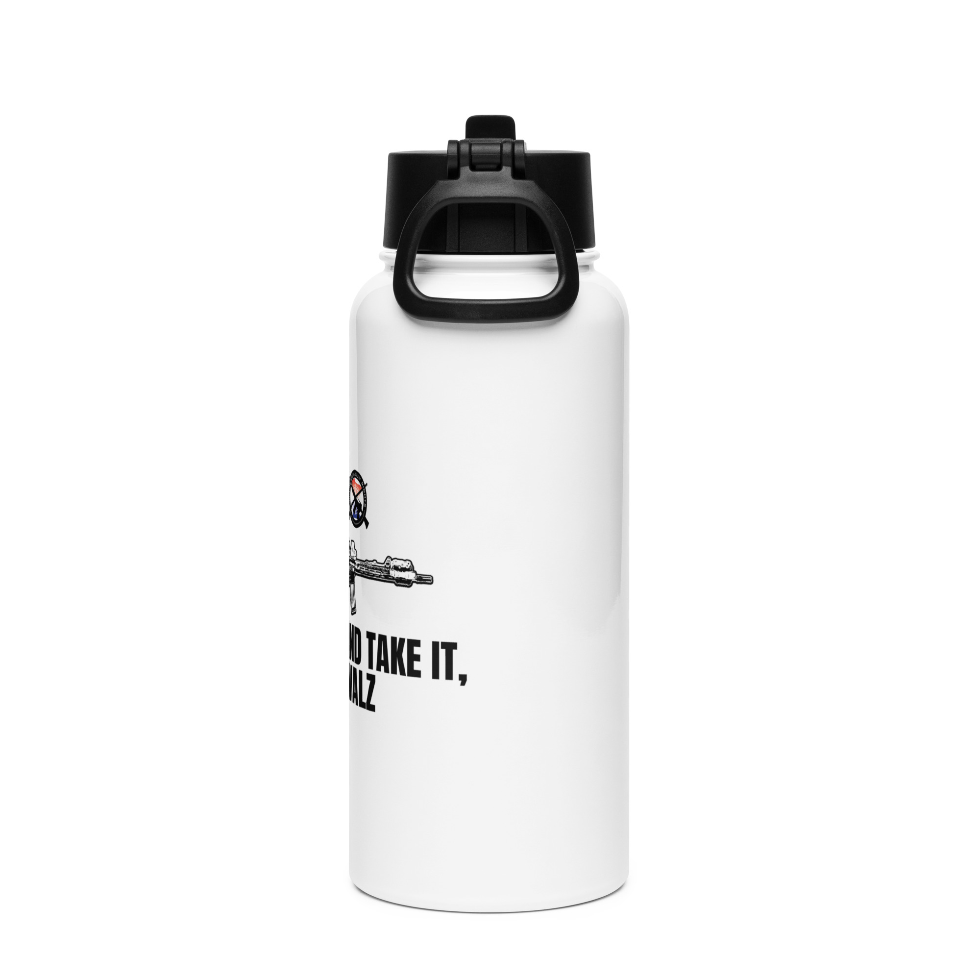 Come and Take It - Stainless steel water bottle with a straw lid