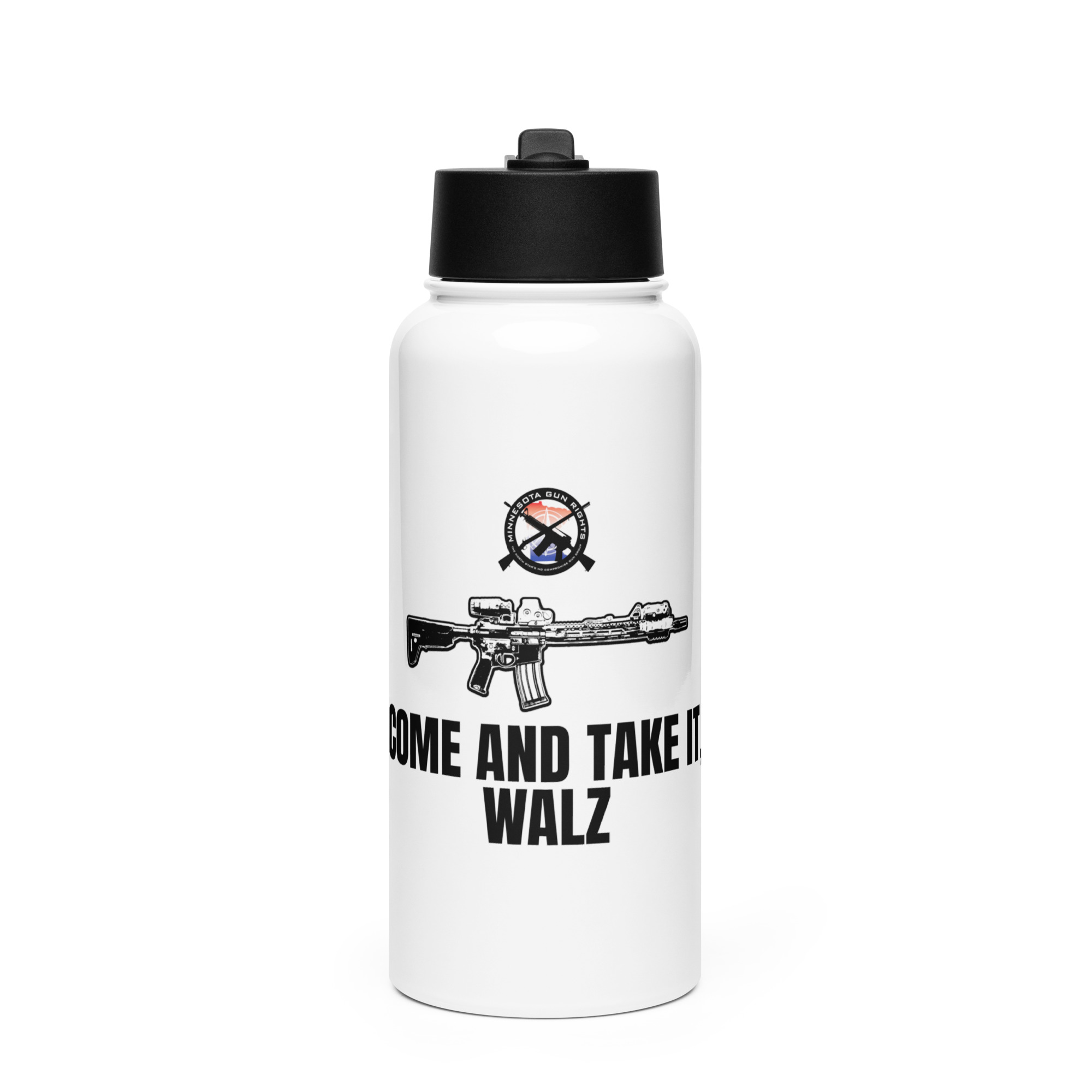 Come and Take It - Stainless steel water bottle with a straw lid - Image 6