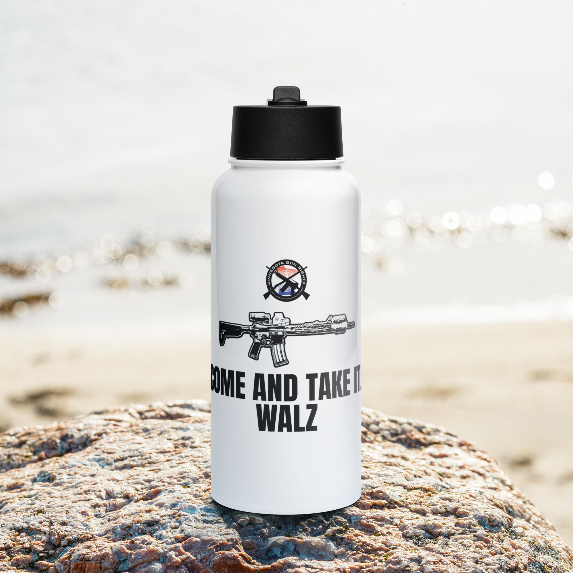 Come and Take It - Stainless steel water bottle with a straw lid - Image 9