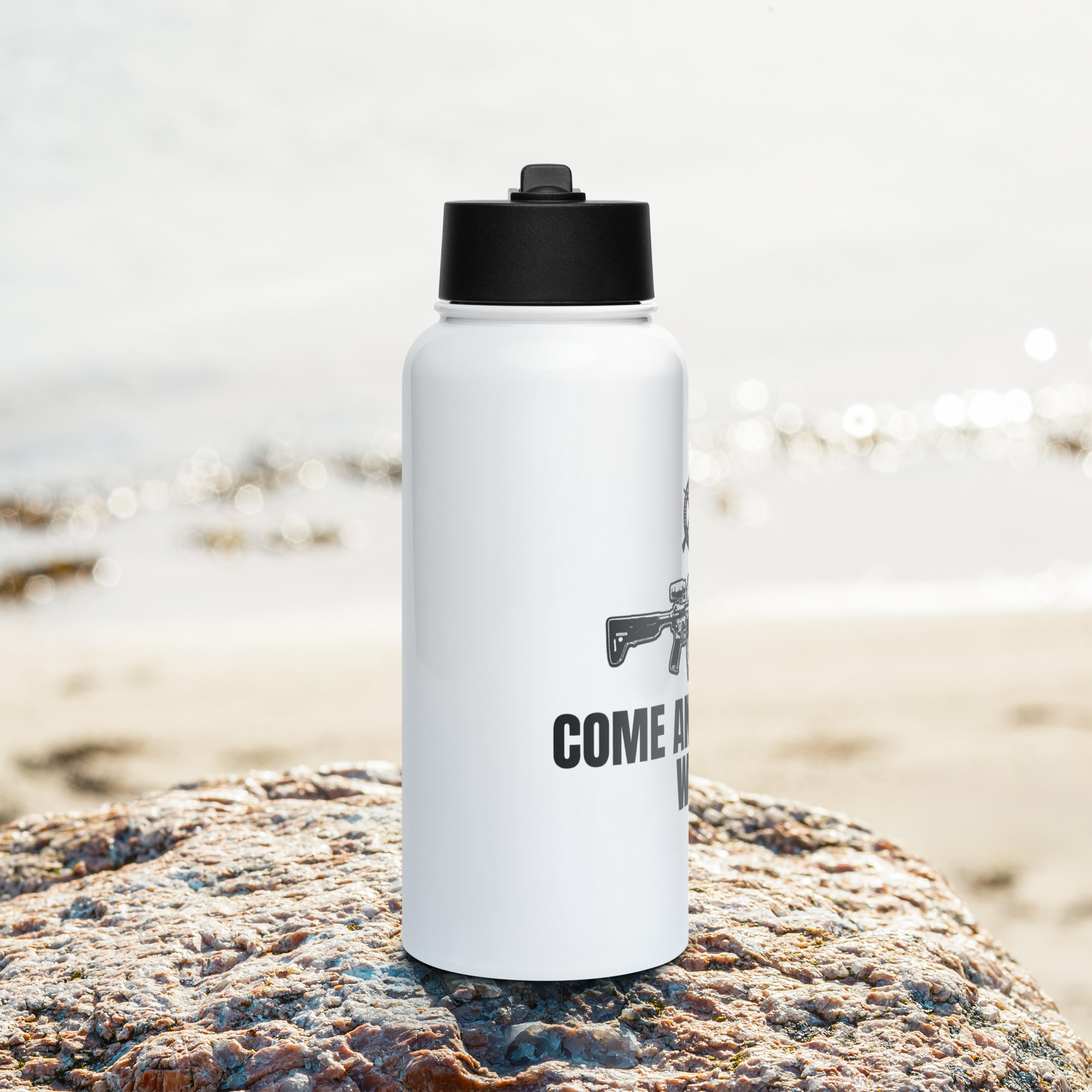 Come and Take It - Stainless steel water bottle with a straw lid - Image 15