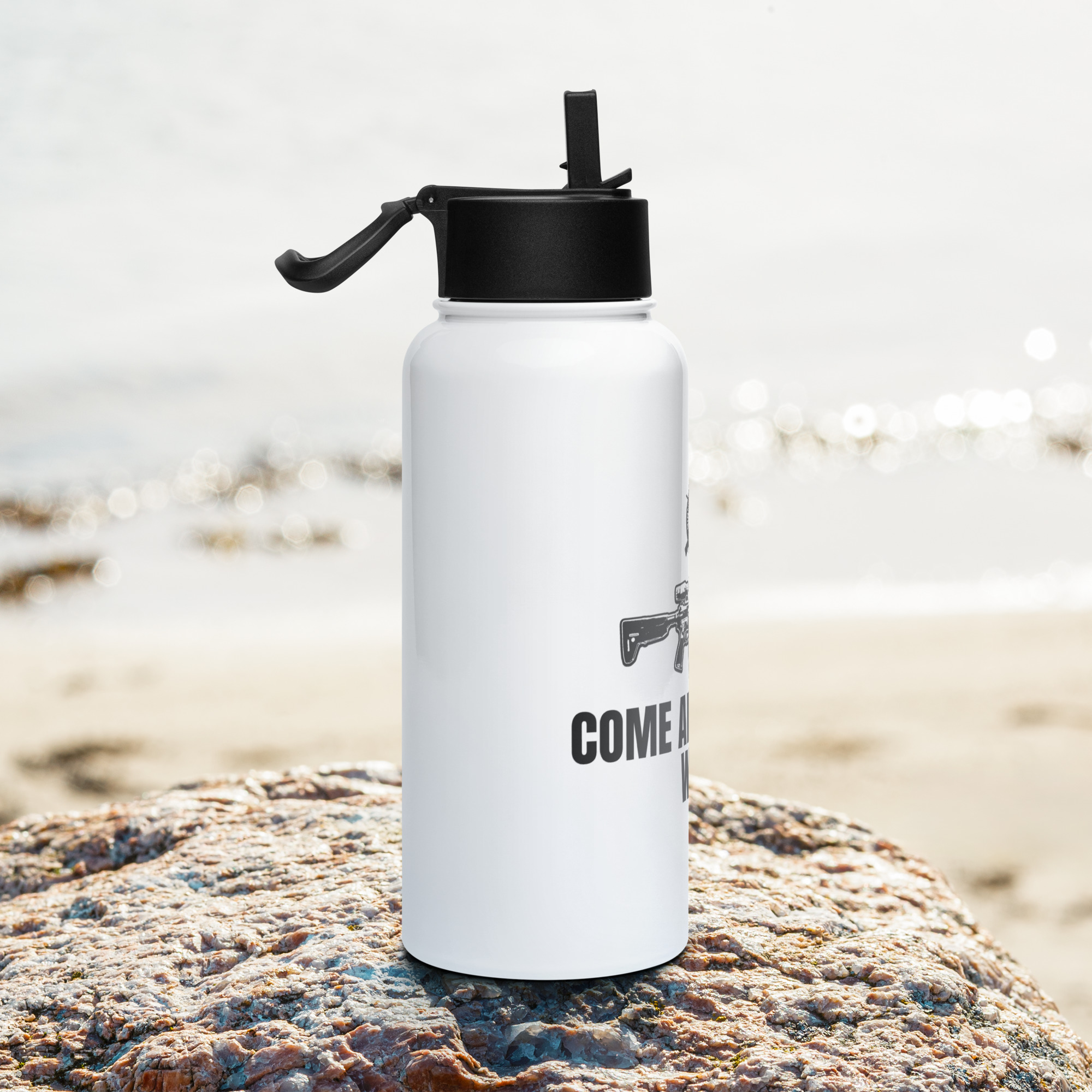 Come and Take It - Stainless steel water bottle with a straw lid - Image 10