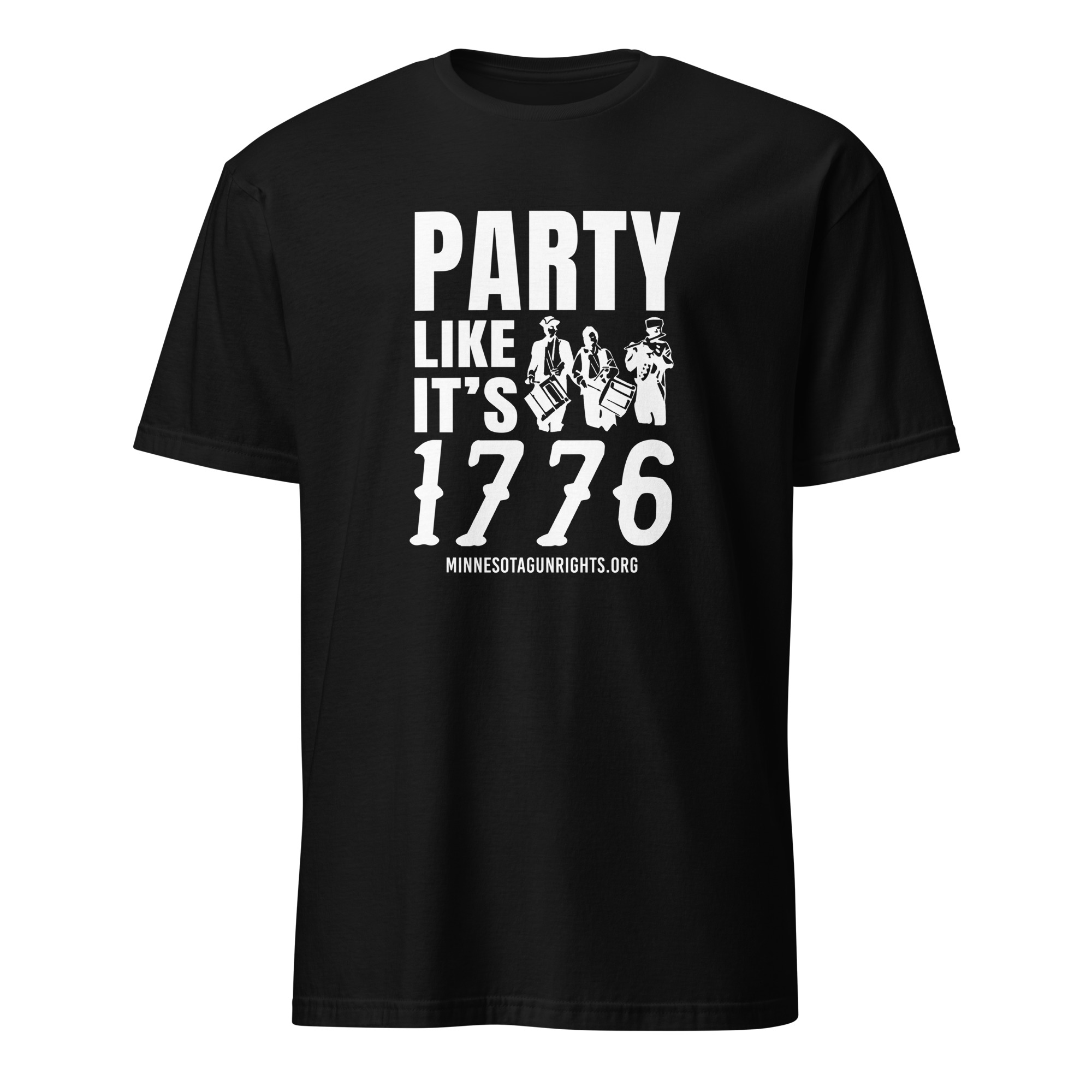 Supersoft – Short Sleeve – White Text – “Party Like It’s 1776”