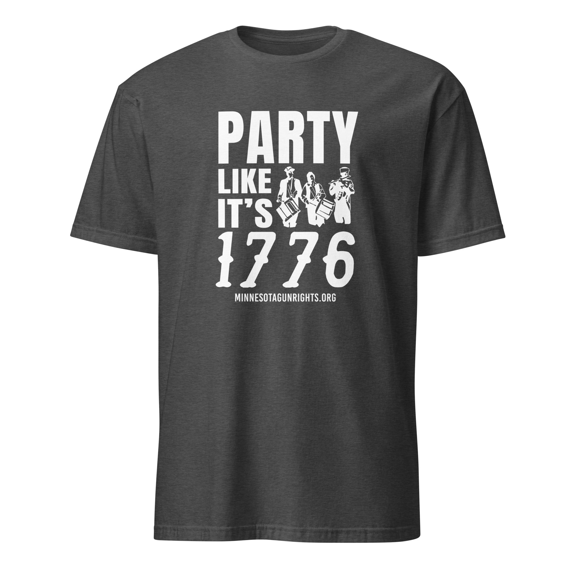 Supersoft – Short Sleeve – White Text – “Party Like It’s 1776” - Image 2