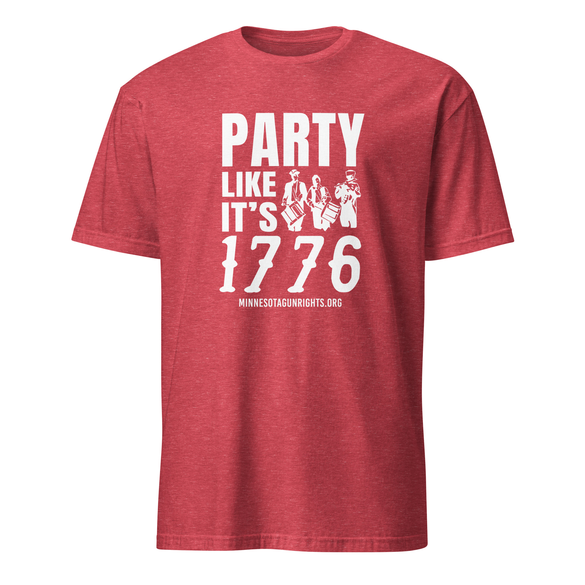 Supersoft – Short Sleeve – White Text – “Party Like It’s 1776” - Image 4