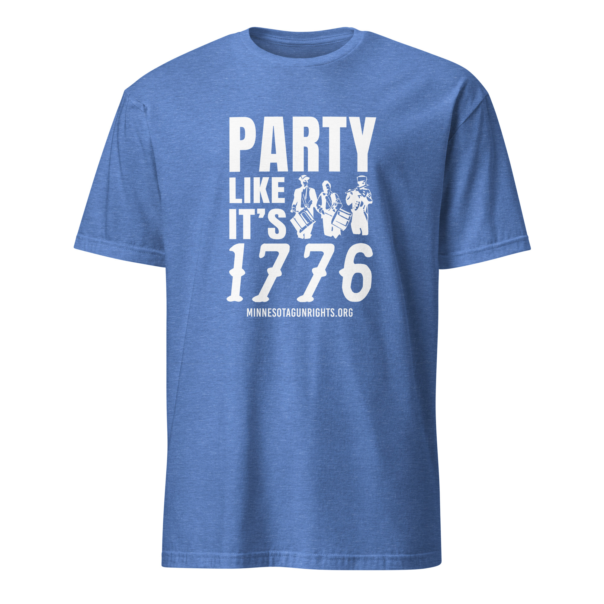 Supersoft – Short Sleeve – White Text – “Party Like It’s 1776” - Image 7