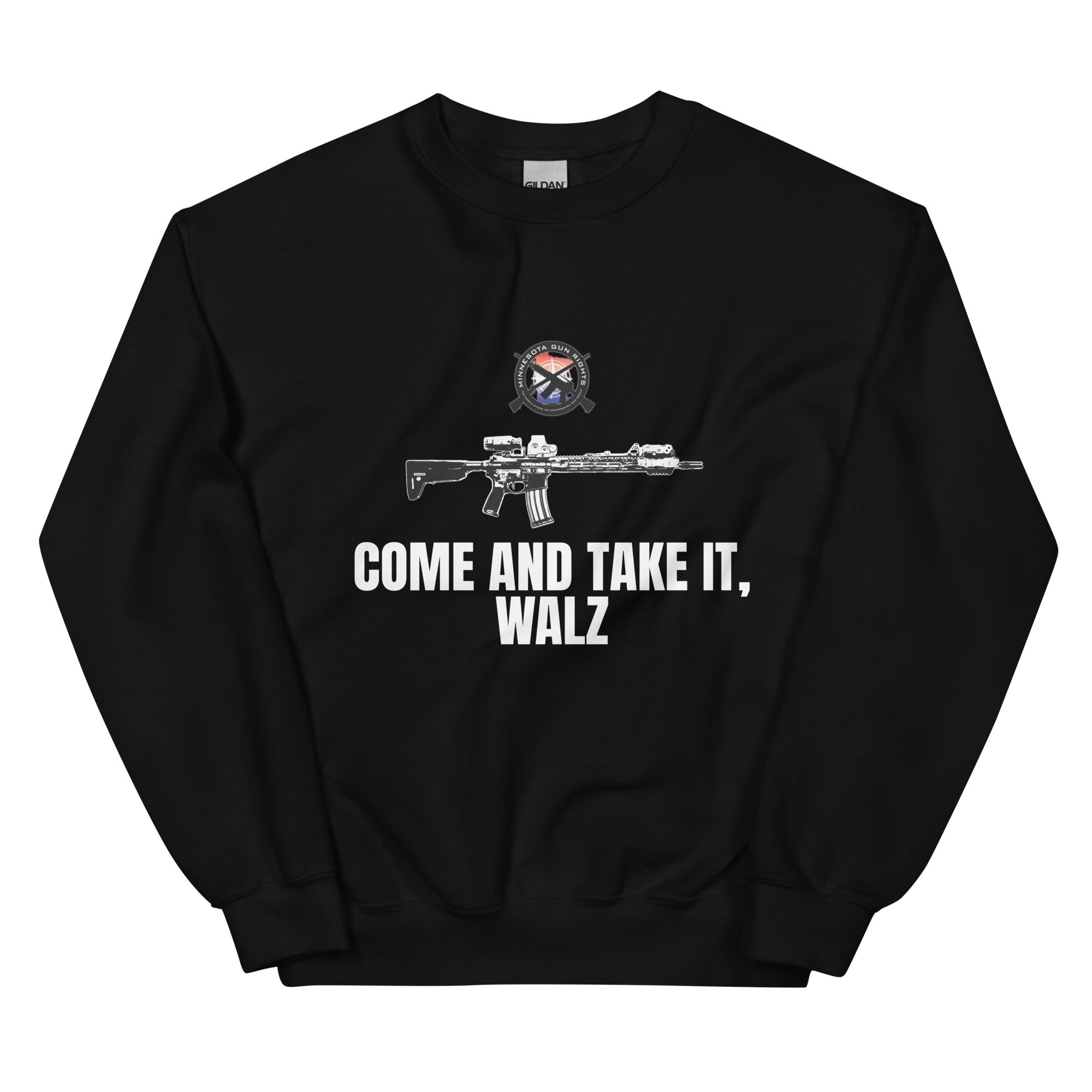 Come and Take it Walz – White Text – Unisex Sweatshirt - Image 9