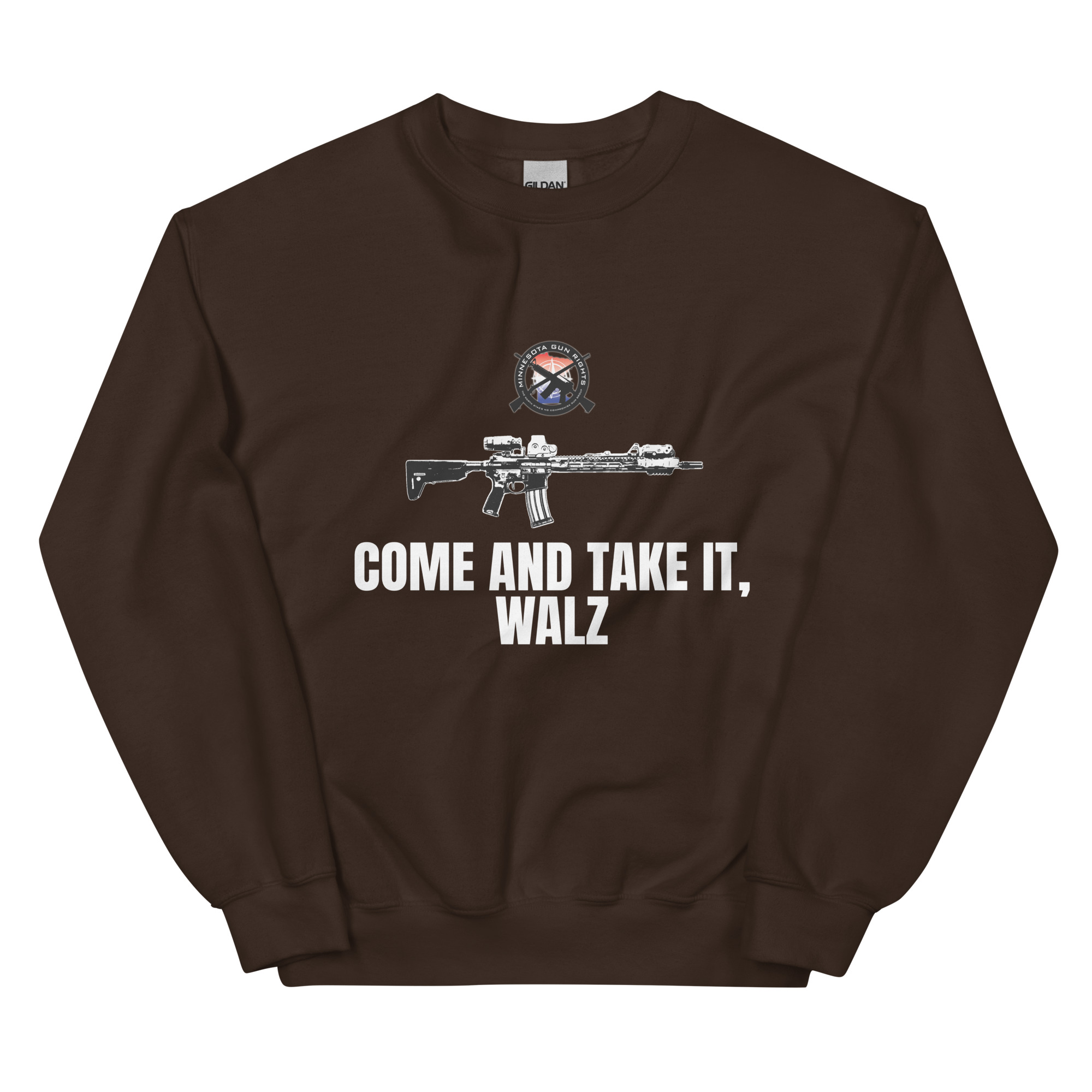 Come and Take it Walz – White Text – Unisex Sweatshirt - Image 13