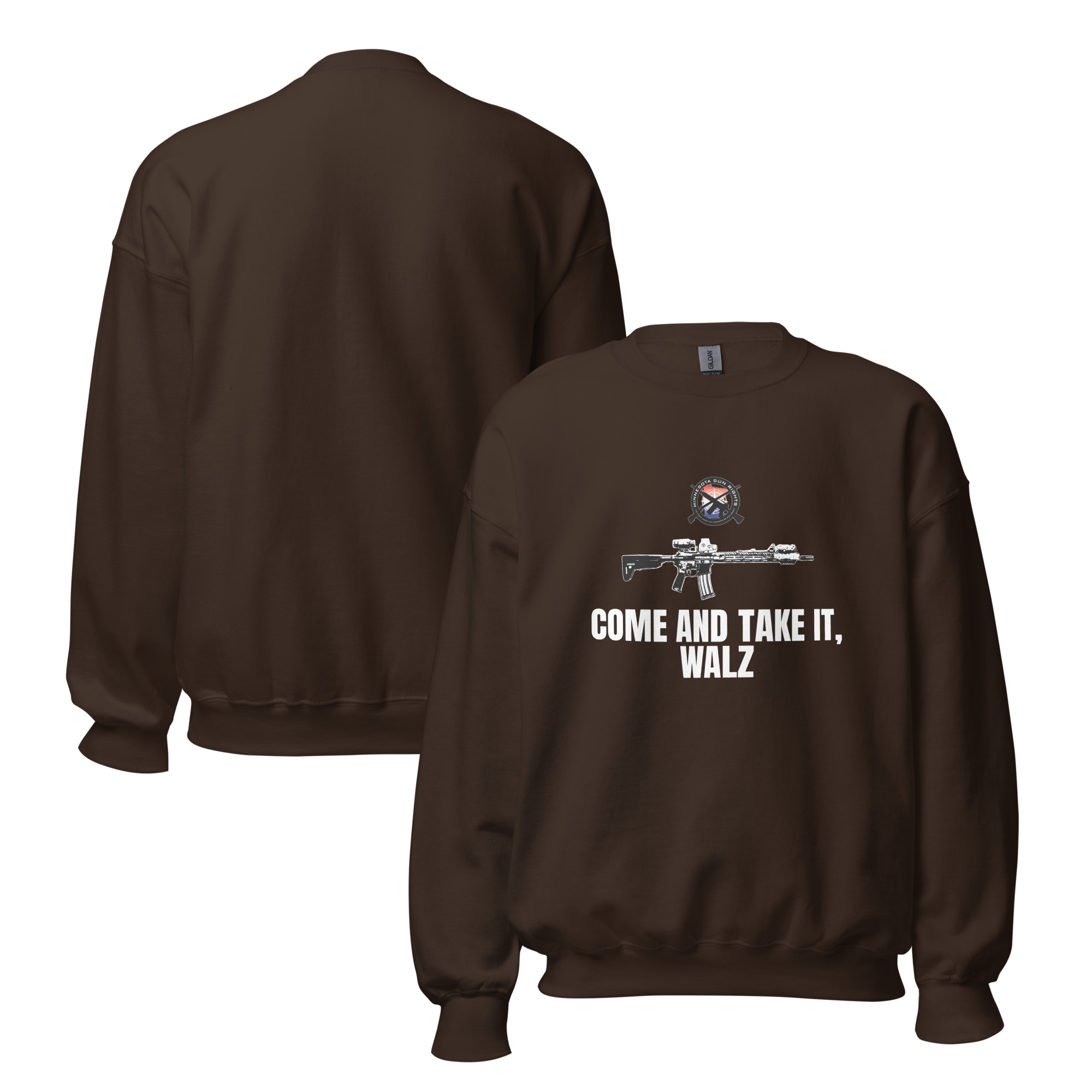 Come and Take it Walz – White Text – Unisex Sweatshirt - Image 5