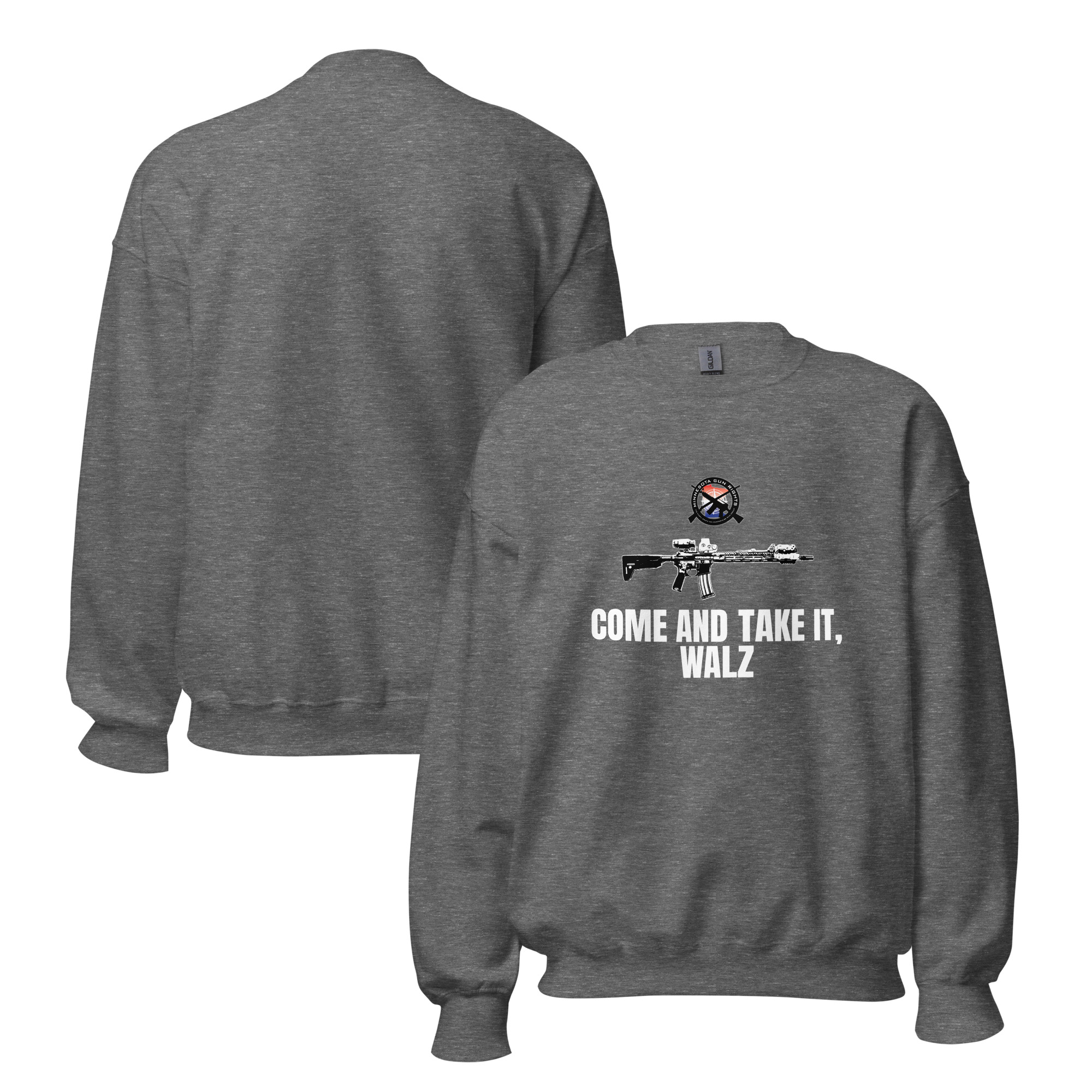 Come and Take it Walz – White Text – Unisex Sweatshirt - Image 8