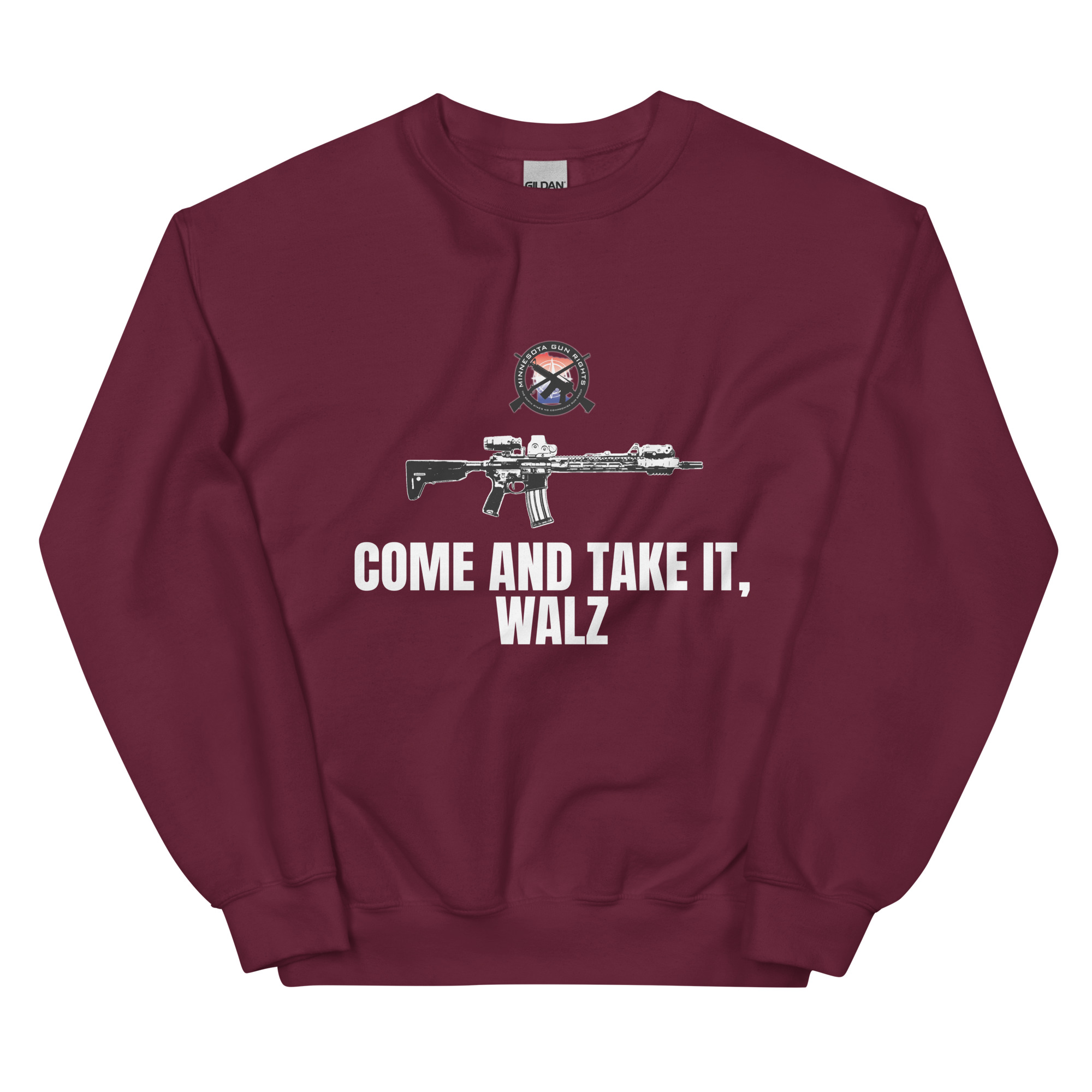 Come and Take it Walz – White Text – Unisex Sweatshirt - Image 15