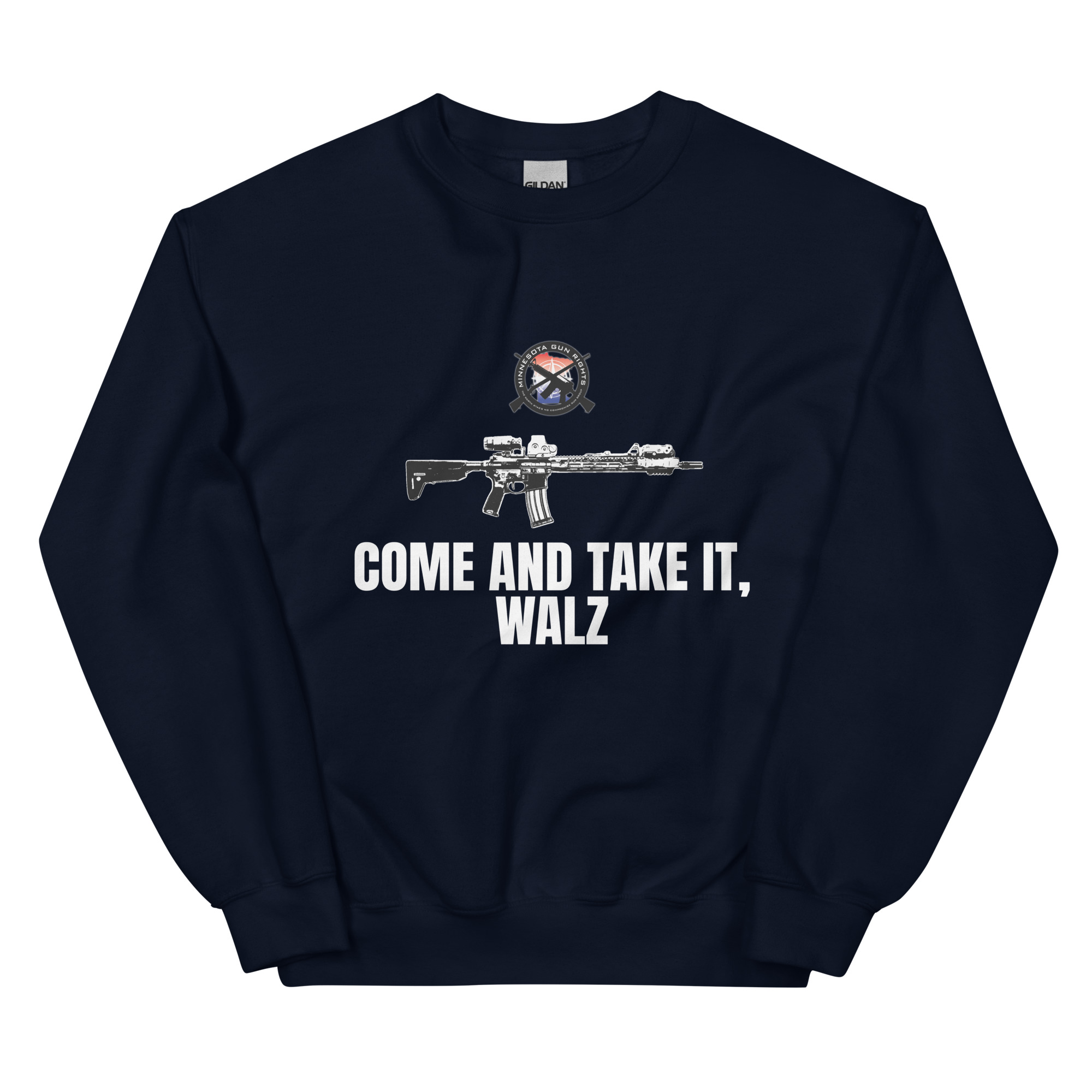Come and Take it Walz – White Text – Unisex Sweatshirt - Image 11