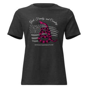 Supersoft – Short Sleeve – Women’s – White Text – God, Family and Country