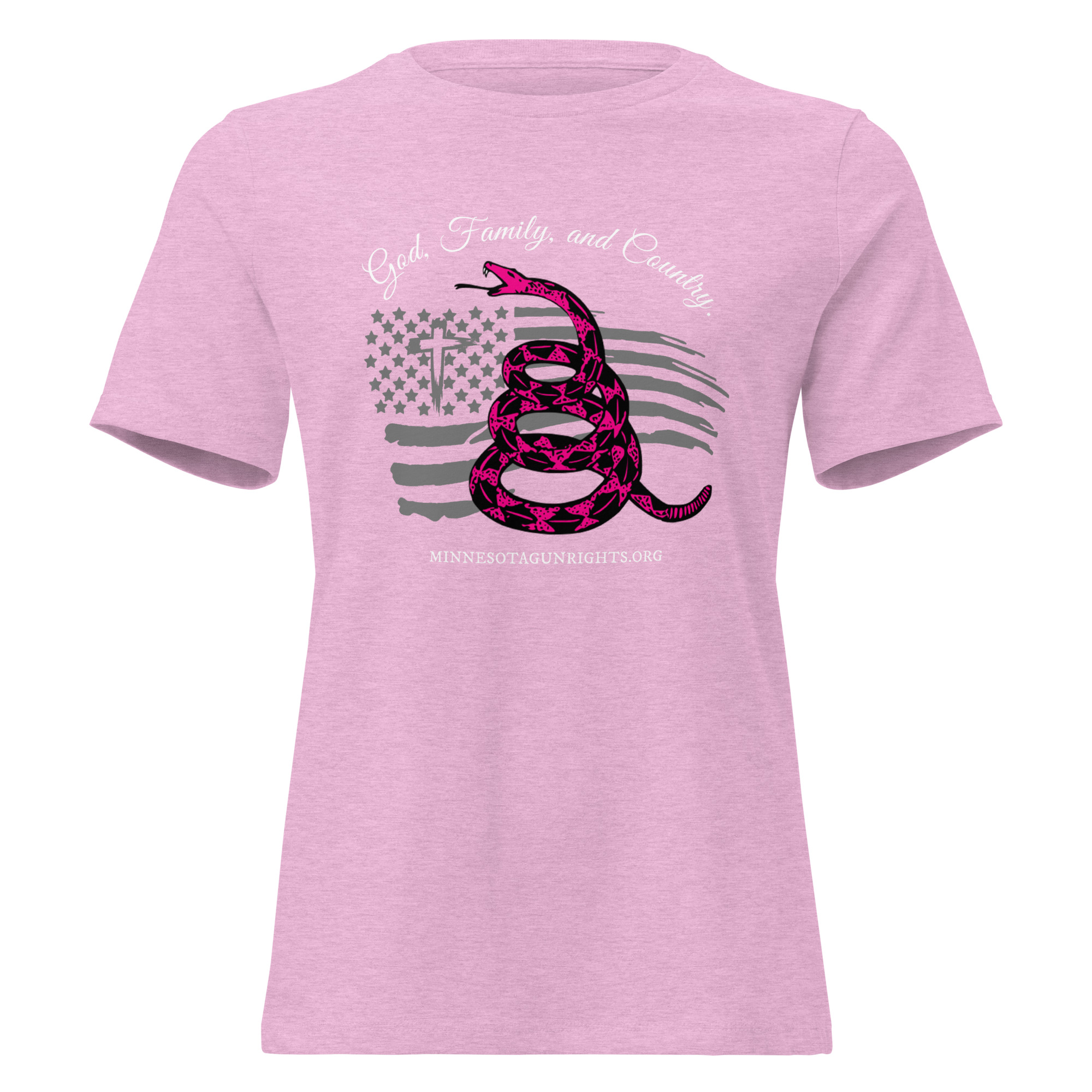 Supersoft – Short Sleeve – Women’s – White Text – God, Family and Country - Image 7