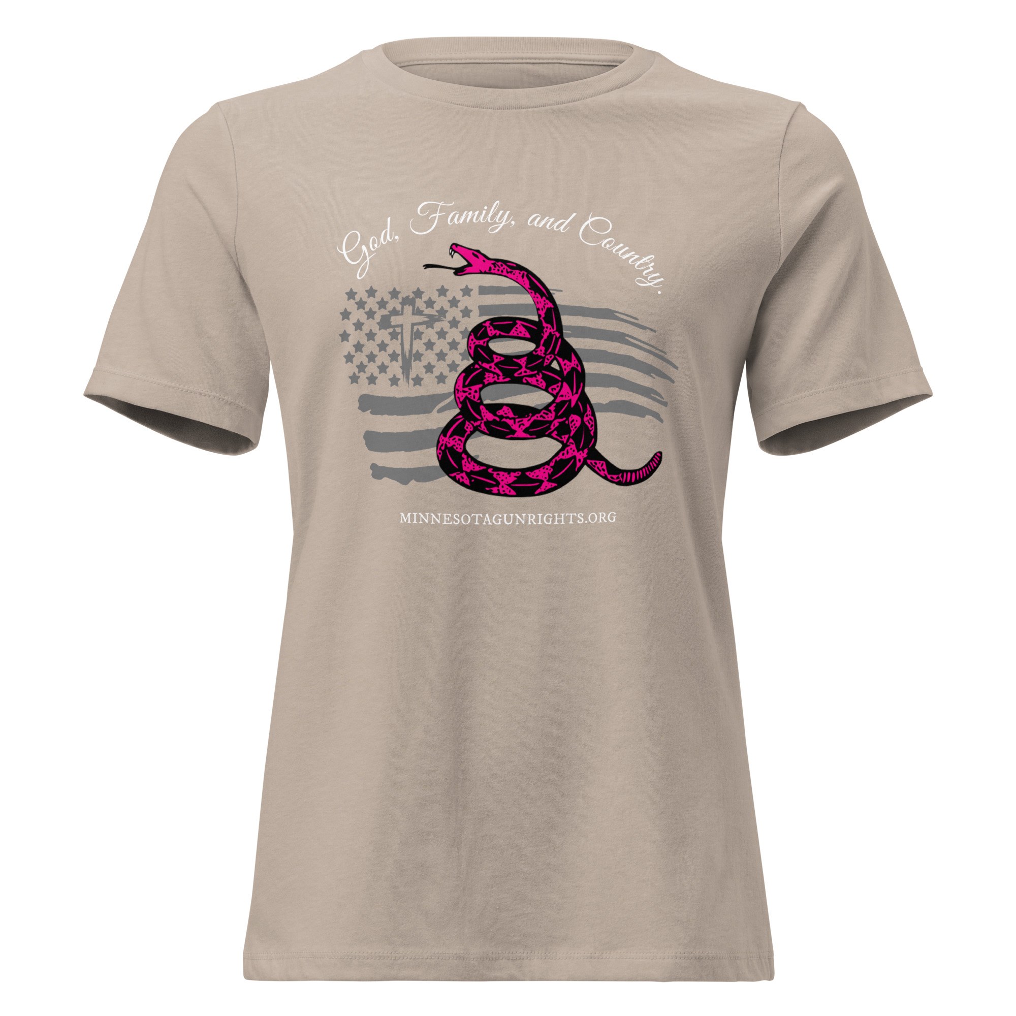 Supersoft – Short Sleeve – Women’s – White Text – God, Family and Country - Image 6